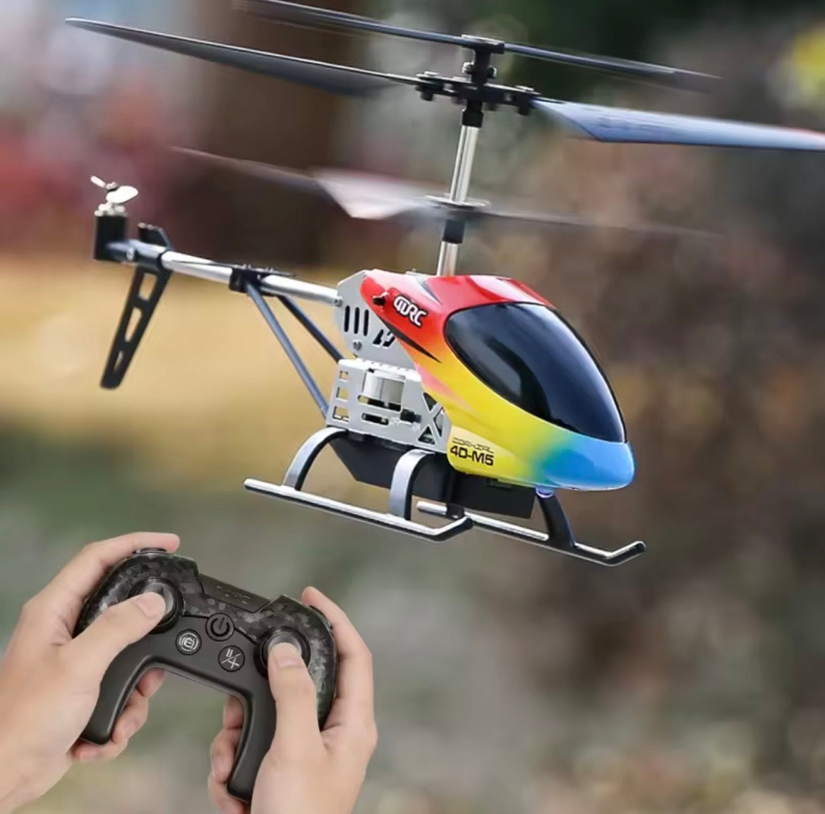 2.4GHz RC Alloy Large M5 Flying Helicopter Dual Body