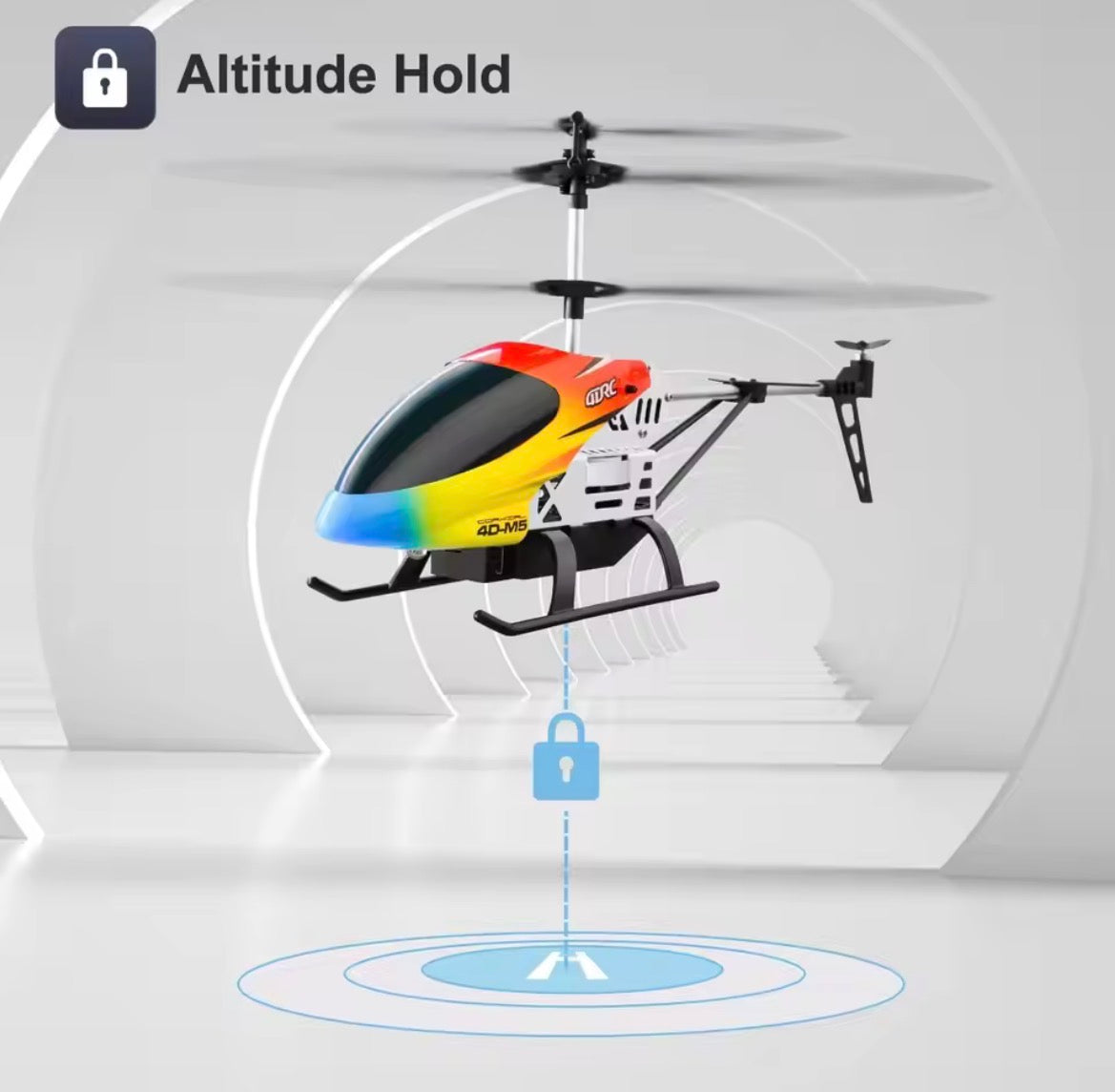 2.4GHz RC Alloy Large M5 Flying Helicopter Dual Body