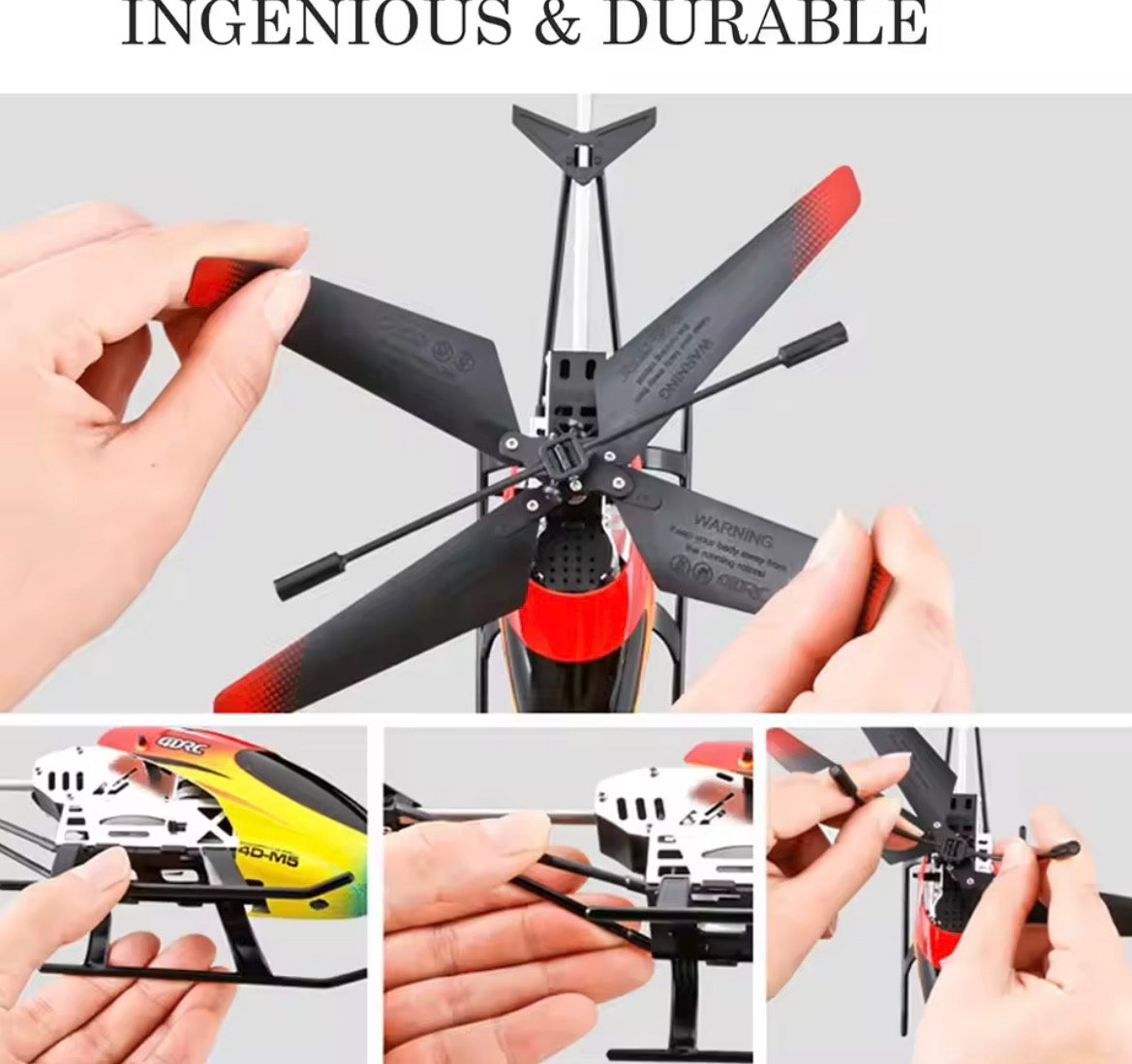2.4GHz RC Alloy Large M5 Flying Helicopter Dual Body