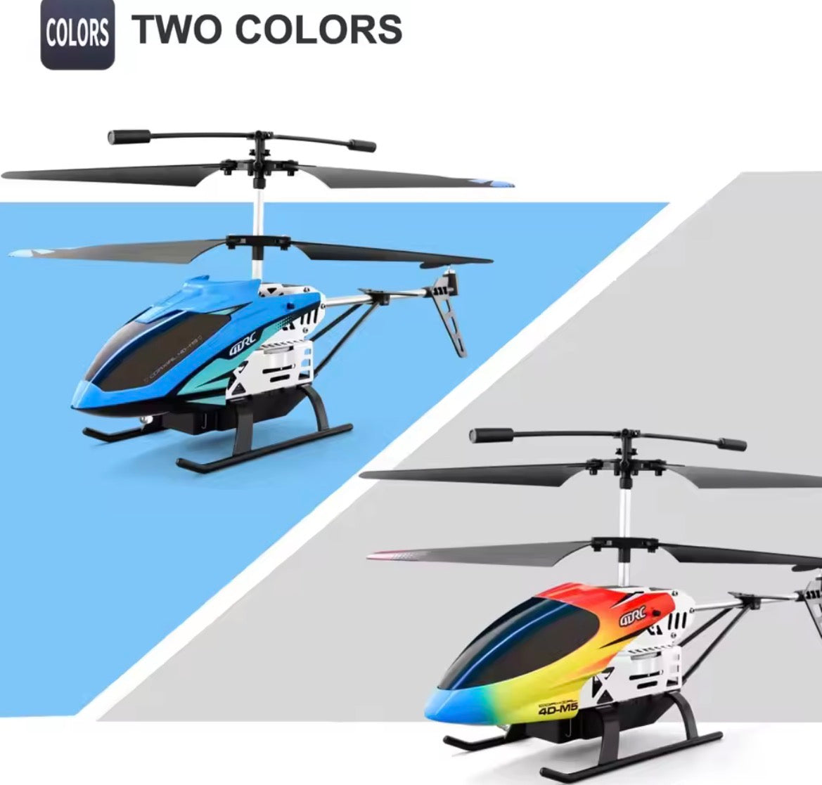 2.4GHz RC Alloy Large M5 Flying Helicopter Dual Body