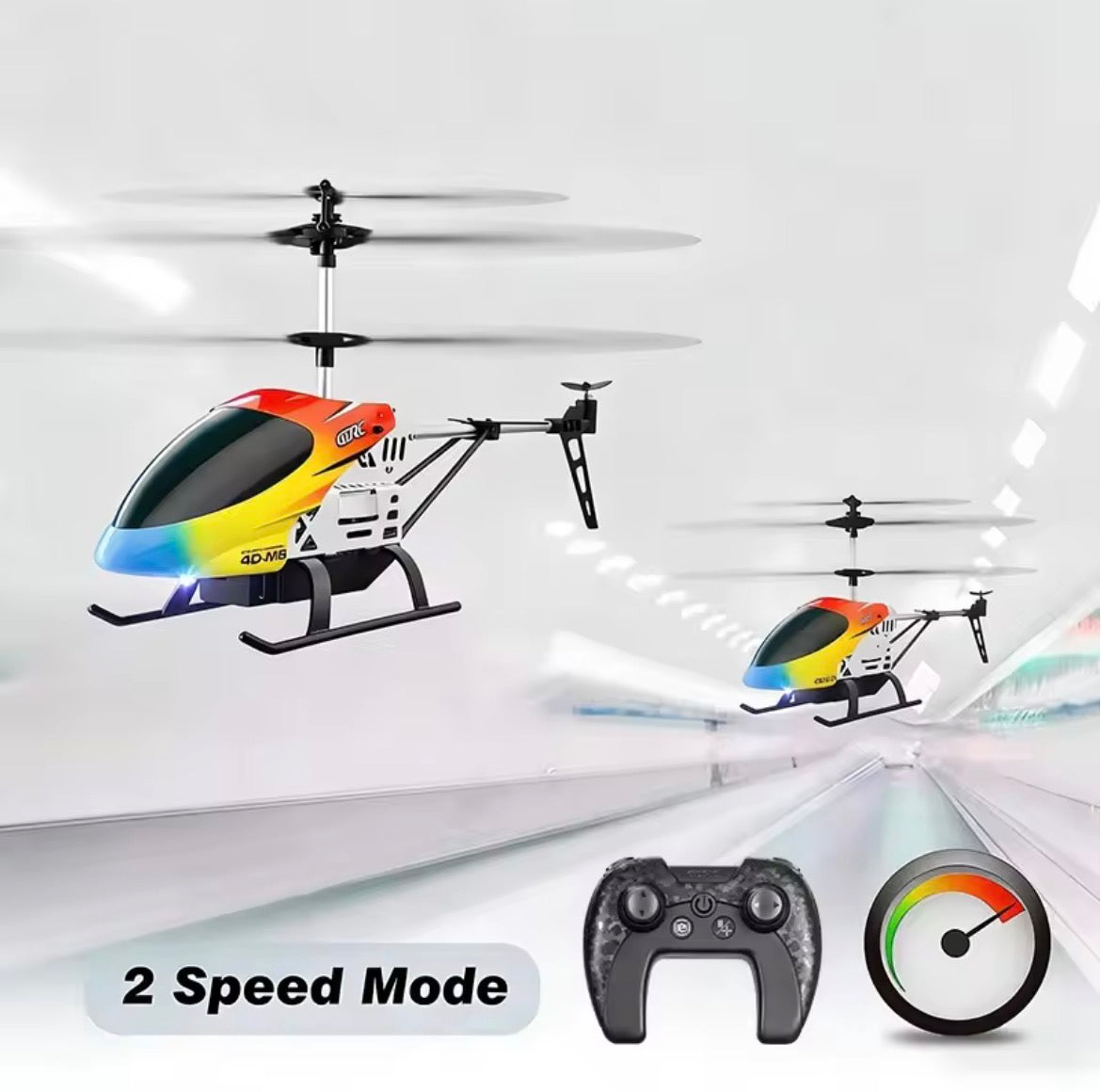 2.4GHz RC Alloy Large M5 Flying Helicopter Dual Body