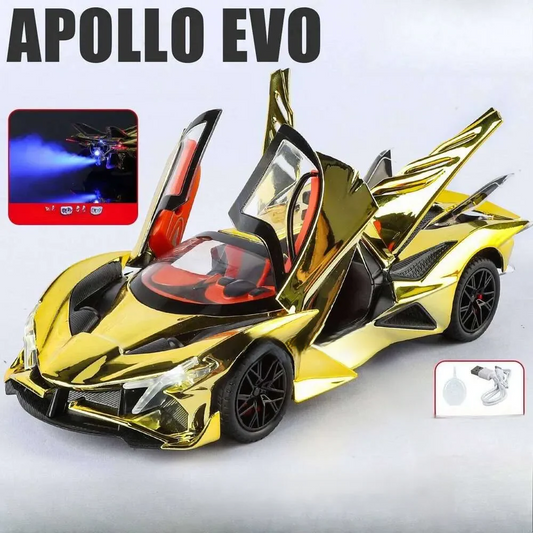 1:24 Diecast  Apollo EVO Model Car With Smoke