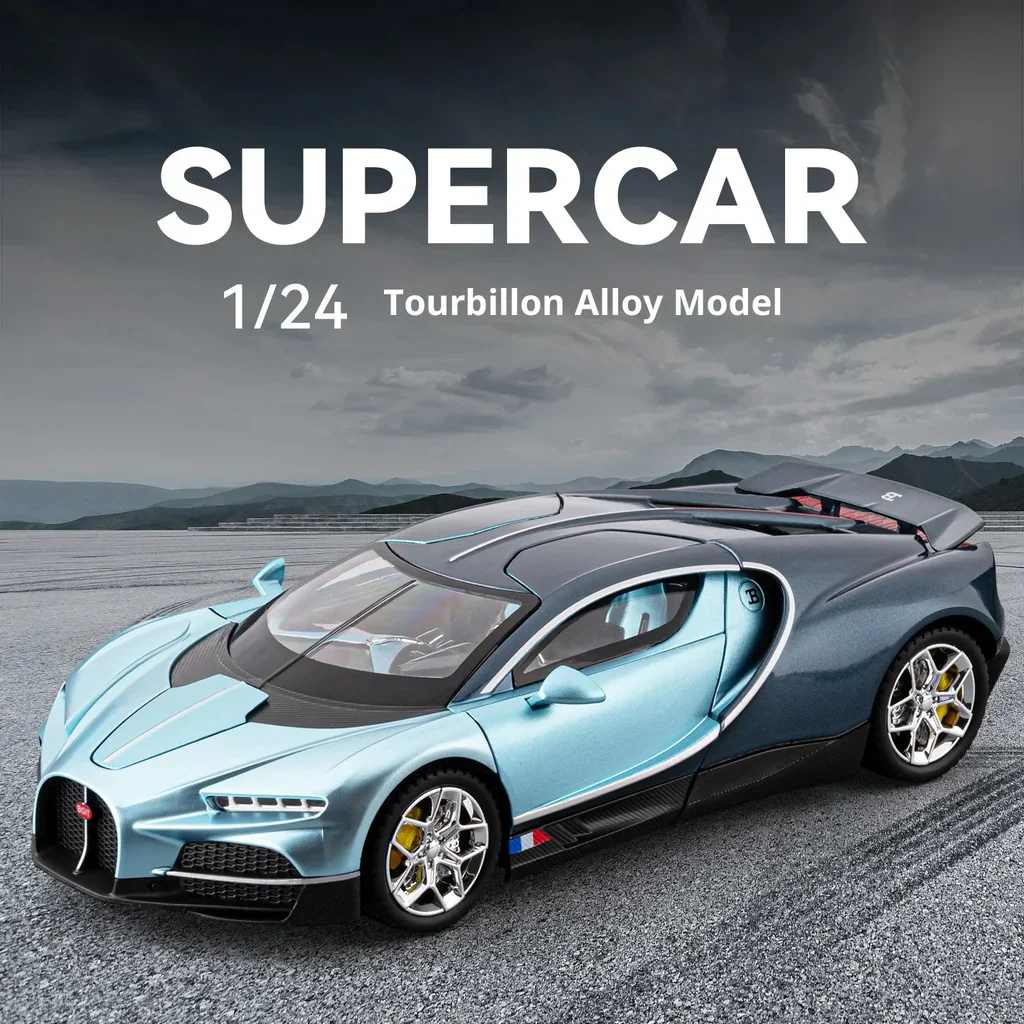 1:24 Diecast Bugatti Tourbillon Chiron Model Car